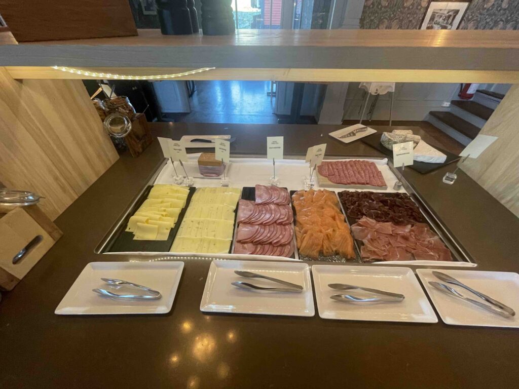 Hotel Breakfast bar meat spread